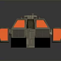 Detailed Sci Fi Spaceship 3D Model With Futuristic Mechanical Design