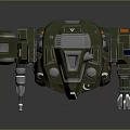 Mech Warrior Mech Soldier Machine Battlearm Mechanical Battlearm Machine Fighter Robot 3d model