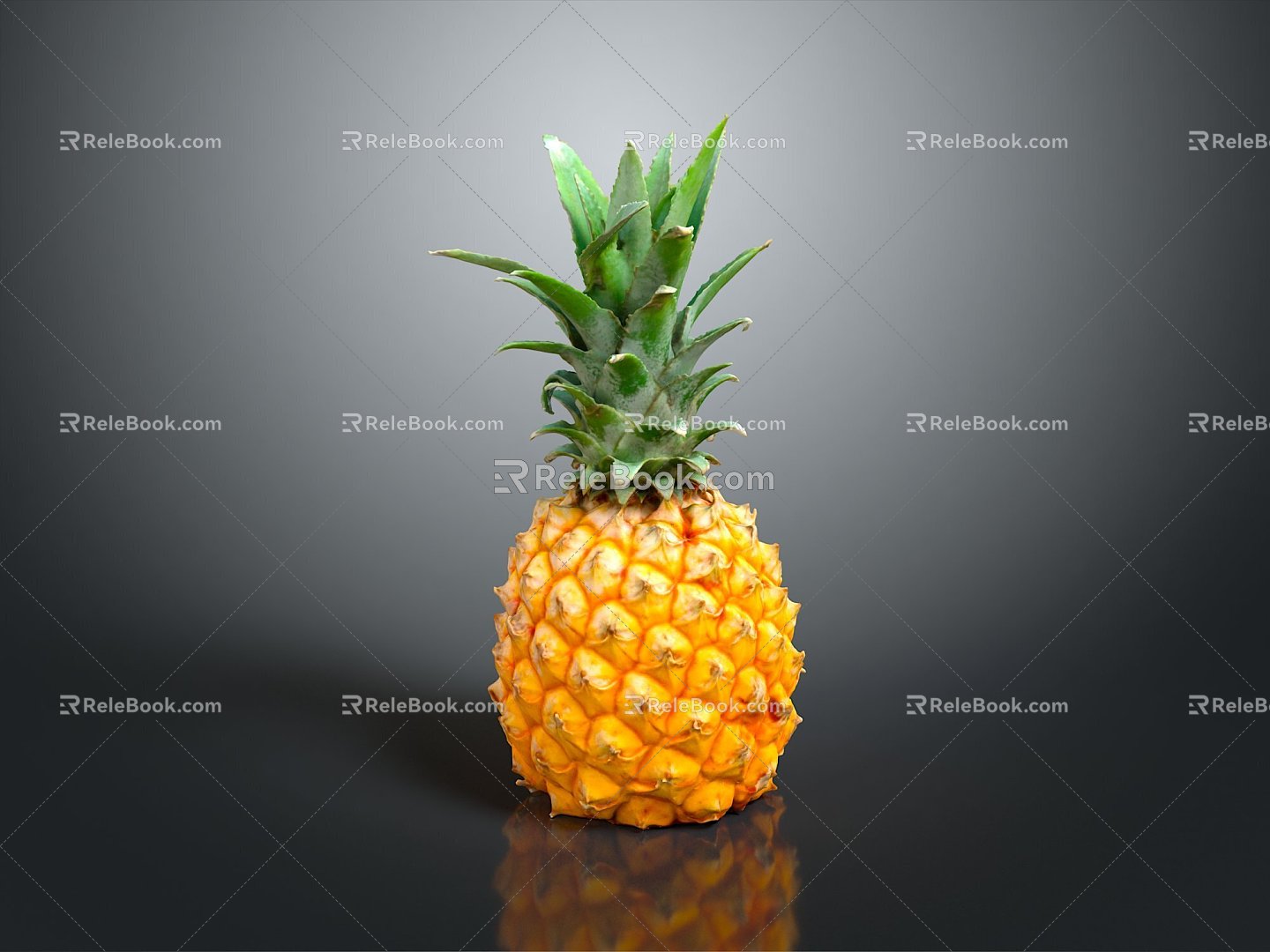 green pineapple pineapple fruit coconut cartoon pineapple fresh fruit seasonal fruit fruit fruit highlights model