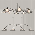 Modern chandelier 3d model