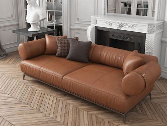 modern double sofa 3d model