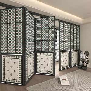 Screen partition 3d model