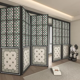 Screen partition 3d model