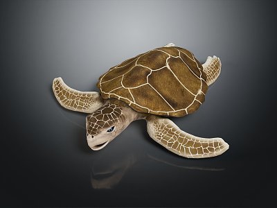 Modern Little Turtle Green Turtle Big Turtle Black Turtle 3d model