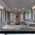 Modern Minimalist Bright Open Plan Living And Dining Room With Elegant Comfortable Home Furnishings