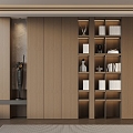 Italian Minimalist Bookcase 3d model