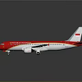 Virgin Orbit Airplane Model With Red Body And White Wings Tail Displayed On Dark Surface