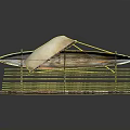 Traditional Wooden Boat With White Sail And Colorful Striped Hull Design