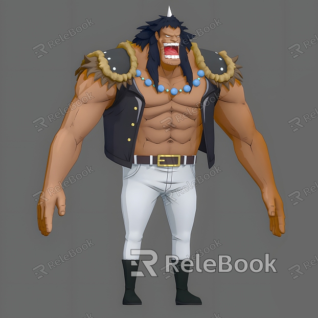 One Piece Cartoon Pirate Cartoon Animation Game One Piece Pirate Movie Thieves Beast Pirate Can Do Action model