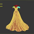 Red Off The Shoulder Formal Evening Gown With Full Flowy Train Skirt