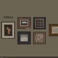 Poliform Photo Wall With Various Frames And Art Prints Home Decor 3d model