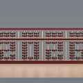 Traditional Wooden Abacus Photo Spot with Longevity Character and Star Motifs