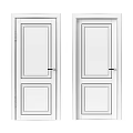 Black Hinged Doors With Modern Simple Lines And Sleek Design For Interior Use
