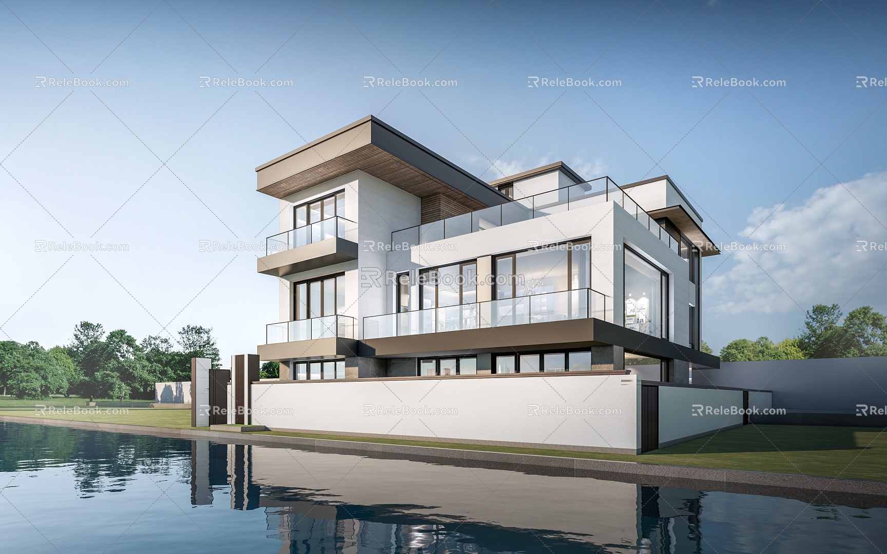 Modern Single-Family Villa Country House Homestay Villa Country Villa 3d model