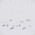 Modern Chandelier Log Simple Decorative Small Chandelier 3d model