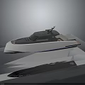 Modern White Luxury Yacht With Stylish Deck Design And Smooth Exterior Lines