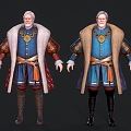 European-style European men European aristocratic cartoon men 3d model