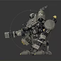 Modern warrior mech warrior machine armor mechanical armor machine warrior 3d model
