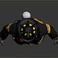 Realistic Firefighter 3D Character Model With Helmet And Uniform Gear 3d model