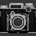 Retro Folding Digital Camera With Silver Black Body Classic Design For Photography Enthusiasts