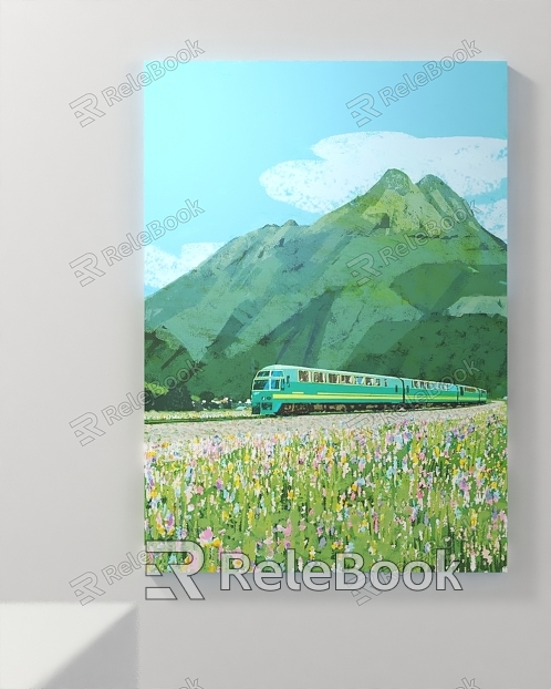 modern landscape painting decorative painting model