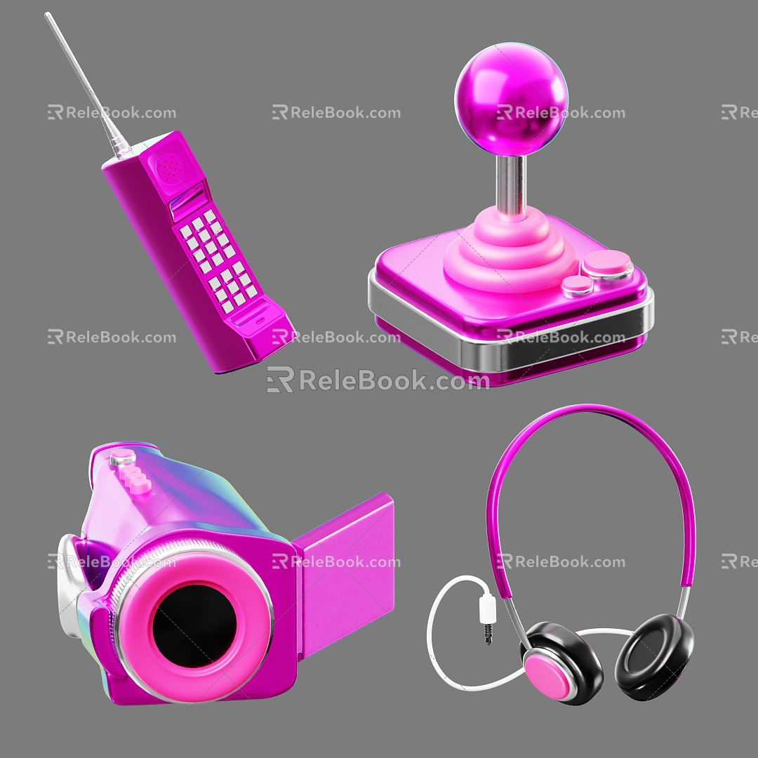 Modern Big Brother Headphone Camera 3d model