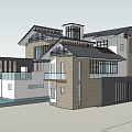 Modern Detached Villa Exterior With Mountain View Lush Greenery And Balcony