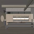 Traditional Teahouse Interior Design With Wooden Beams Tatami Seats And Tea Sets