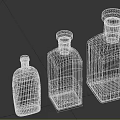 Assorted Glass Bottles With Different Sizes Colored Liquids And Labels Cherry Brandy Vanilla Extract
