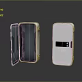 White Hard Shell Portable Storage Cases Open And Closed For Travel Protection And Daily Use