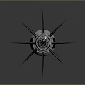 Sleek Fantasy Warhammer With Intricate Metal Head And Black Silver Long Handle Design
