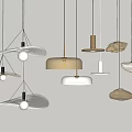 Modern Chandeliers With Unique Glass Shapes And Metal Frames For Interior Decor