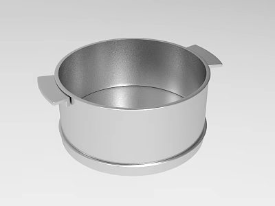 Stainless Steel Round Baking Pan with Two Side Handles for Home Baking Use 3d model