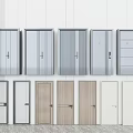 Modern Hinged Doors Collection With Various Designs Colors Materials And Styles 3d model
