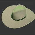 Practical White Straw Hat With Black Band And Decorative Details For Daily Use