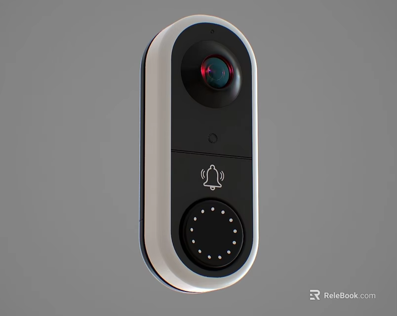 Smart Wireless Doorbell With HD Camera Motion Detection And Night Vision 3d model 