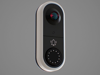 Modern Smart Doorbell Modern Smart Doorbell Electrical Electronic Camera Video 3d model