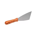 Durable Metal Spatula with Orange Handle for Kitchen Cooking Utensils