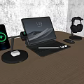 Computer Tablet IPAD Mobile Phone Headset Wonderful Control Keyboard 3d model