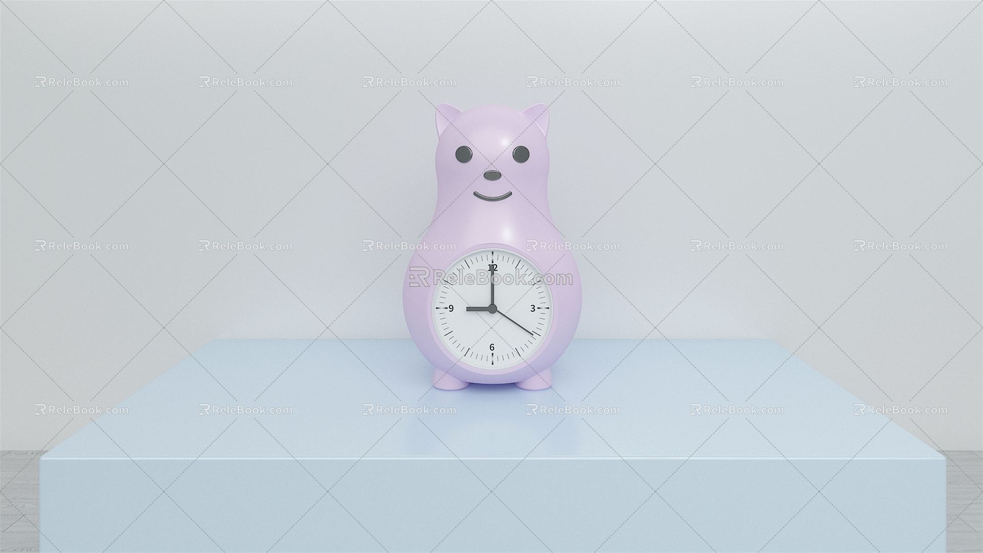 Modern Clock Cute Bear Watch model