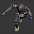 Sci-fi Style Mecha Soldier Mecha Robot Future Warrior War Machine Soldier Robot Assistant Small Robot Robot Butler