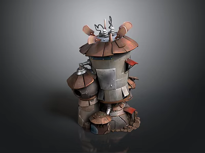 Steampunk Steampunk Steampunk Steampunk Steampunk Life Supplies 3d model