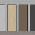 Modern Interior Hinged Doors With Various Color Finishes And Wooden Textures