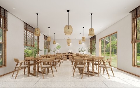 Modern Restaurant 3d model