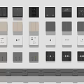 Modern Switch Socket 3d model
