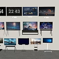 LG OLED TVs Showcase Various Display Styles With Scenic Time And Starry Images On Stands