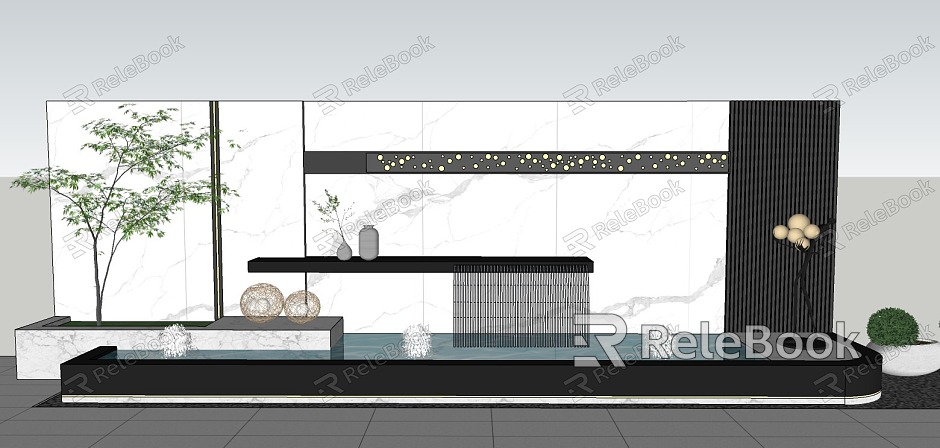 Landscape Wall Enclosure model