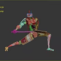 Modern Robot Samurai Machine Samurai Mecha Samurai 3d model