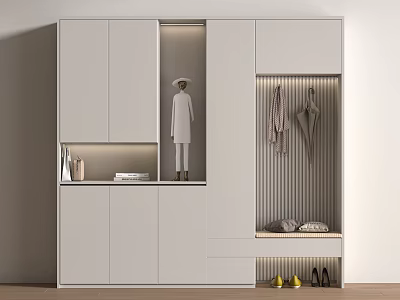 Modern Shoe Cabinet Modern Shoe Cabinet Partition Shoe Cabinet Entrance Shoe Cabinet Partition Shoe Cabinet to Top Shoe Cabinet Finished Shoe Cabinet 3d model