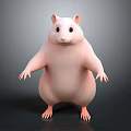 Modern Game Character Mouse Wizard Mouse Warlock Cartoon Mouse Animated Mouse 3d model